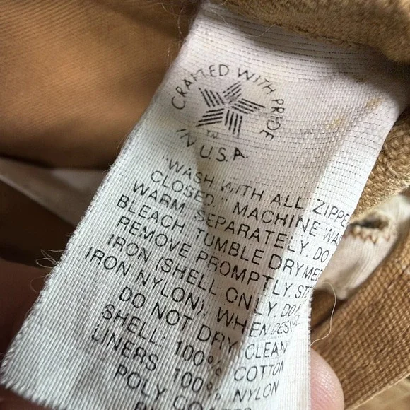 Vintage CARHARTT Duck Nylon Hunting Bib Overalls Brush Guard 48x30 USA Made